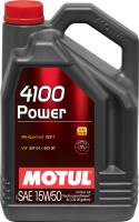 Motul - Motul 4100 POWER 15W50 - 5L - Technosynthese Oil - Case of 4 - Image 1