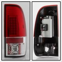 Spyder Auto - Spyder Ford F150 side 97-03/F250/350 Duty 99-07 LED Tail Lights Red Clear ALT-YD-FF15097-LED-RC - Image 2