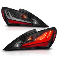 ANZO Headlights, Tail Lights and More  - ANZO 10-13 Hyundai Genesis 2DR LED Taillights Smoke - Image 2