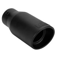 DC Sports - DC Sports Black Universal Bolt On Exhaust Slant Cut Tip 2.875" Inlet 3.87" Outlet - Image 1