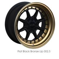 XXR Wheels - XXR Wheel Rim 002.5 16X8 4x100/4x114.3 ET0 73.1CB Flat Black / Bronze Lip - Image 1