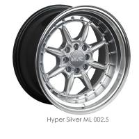 XXR Wheels - XXR Wheel Rim 002.5 16X8 4x100/4x114.3 ET20 73.1CB Hyper Silver / ML - Image 1