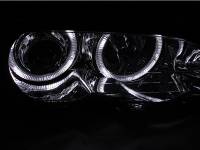 ANZO Headlights, Tail Lights and More  - ANZO 2000-2003 BMW 3 Series E46 Projector Headlights w/ Halo Chrome - Image 2