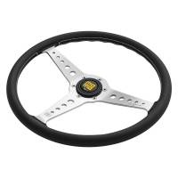 Momo - Momo California Steering Wheel 360 mm - Black Leather/White Stitch/Pol Spokes - Image 2