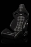 BRAUM RACING SEATS & MORE - BRAUM Racing Orue S Series Sport Seats - Grey Plaid Fabric - Pair - Image 2