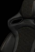 BRAUM RACING SEATS & MORE - BRAUM Racing Orue S Series Sport Seats - Honeycomb Alcantara (Orange Stitching) - Pair - Image 4