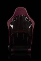 BRAUM RACING SEATS & MORE - BRAUM Racing Falcon-S Composite FRP Reclining Seats - Maroon W/ Black Stitching - Pair - Image 3