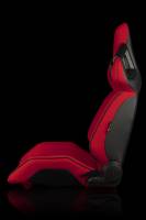 BRAUM RACING SEATS & MORE - BRAUM Racing Alpha X Series Sport Seats - Red Polo Fabric (Black Stitching) - Pair - Image 3