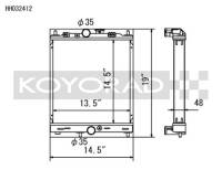 Koyorad Cooling Systems - Koyo HH Series Aluminum Radiator 03-07 Mitsubishi Lancer 2.0L I4 Evolution Turbo (MT) - Image 2