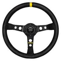 Momo - Momo MOD07 Steering Wheel 350 mm -  Black Suede/Black Spokes/1 Stripe - Image 1