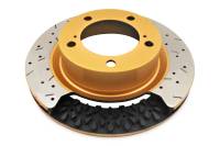 DBA 09+ Nissan GTR Rear Drilled & Slotted 5000 Series Brembo Direct Replacement Rotor