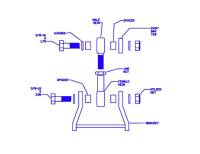 Progress Technology - Progress Tech 01-05 Honda Civic Rear Sway Bar Adapter Kit - Image 1