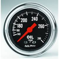 AutoMeter - AutoMeter Traditional Chrome 2-1/16in 140-280 Deg F Mechanical Oil Temp Gauge - Image 1