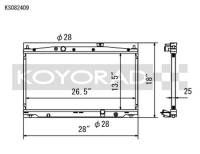 Koyorad Cooling Systems - Koyo KS Series Aluminum Radiator 11-16 Honda CR-Z 1.5L I4 HYBRID (MT) - Image 2