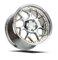 AodHan Wheels - AodHan Wheels Rim DS01 18x8.5 5x100 73.1CB ET35 Vacuum Chrome w/ Gold Rivets - Image 3