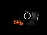 ANZO Headlights, Tail Lights and More  - ANZO 2009-2015 Dodge Ram 1500 Projector Headlights w/ Halo Black (CCFL) - Image 2