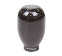 NRG Innovations Universal Shift Knob 42mm - Heavy Weight 480G / 1.1Lbs. - Black Carbon Fiber (5 Speed)