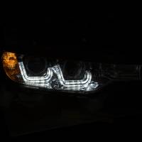 ANZO Headlights, Tail Lights and More  - ANZO 2012-2015 BMW 3 Series Projector Headlights w/ U-Bar Chrome - Image 2