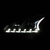 ANZO Headlights, Tail Lights and More  - ANZO 2013-2014 Nissan Altima Projector Headlights w/ Plank Style Design Black - Image 2