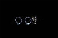 ANZO Headlights, Tail Lights and More  - ANZO 1999-2004 Ford Mustang Projector Headlights Black G2 (Dual Projector) - Image 2