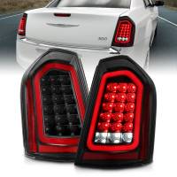 ANZO Headlights, Tail Lights and More  - ANZO 11-14 Chrysler 300 LED Taillights Black w/ Sequential - Image 1