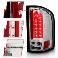 ANZO Headlights, Tail Lights and More  - ANZO 2007-2013 Chevrolet Silverado 1500 LED Taillights Chrome - Image 2