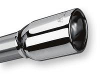 Borla - Borla Universal Polished Tip Single Oval Rolled Angle-Cut w/Clamp (inlet 2 1/4in. Outlet 3 5/8 x 2 1 - Image 1