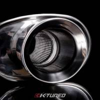 K-Tuned Universal Muffler - Brushed Finish - Long (22') - 2.5' Inlet - Image 3