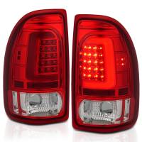 ANZO Headlights, Tail Lights and More  - ANZO 1997-2004 Dodge Dakota LED Taillights Chrome Housing Red Lens Pair - Image 2