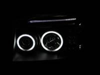 ANZO Headlights, Tail Lights and More  - ANZO 2001-2004 Nissan Frontier Projector Headlights w/ Halo Black (CCFL) - Image 2