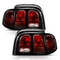 ANZO Headlights, Tail Lights and More  - ANZO 1994-1998 Ford Mustang Taillight Dark Red Lens (OE Style) - Image 2