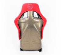 NRG Innovations - NRG Innovations FRP Bucket Seat ULTRA Edition - Large (Red Alcantara/Gold Glitter Back) - Image 5