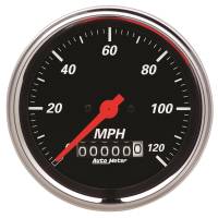 AutoMeter - AutoMeter Designer Black 3-3/8in Electrical 120MPH Speedometer w/ Wheel Odometer - Image 1