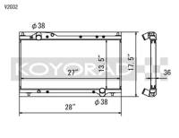 Koyorad Cooling Systems - Koyo V Series Aluminum Radiator 91-05 Acura NSX 3.0L V6 (MT) - Image 2