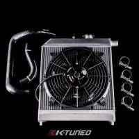 K-Tuned K-Swap Passenger Side Rad Kit (w/ fan, hoses & clamps)