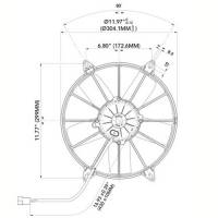 SPAL - SPAL High Performance Fans: VA03-AP70/LL-37S * 11"P/12V - Image 2