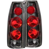 ANZO Headlights, Tail Lights and More  - ANZO 1999-2000 Cadillac Escalade Taillights Black 3D Style - Image 1