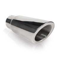 Stainless Works - Stainless Works Double Wall Slash Cut Exhaust Tip - 3 1/2in Body 3in ID Inlet - Image 1