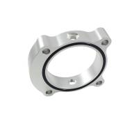 Torque Solution - Torque Solution Throttle Body Spacer (Silver): 2013+ Hyundai Genesis Coupe 2.0T - Image 1