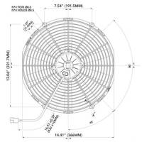 SPAL - SPAL High Performance Fans: VA08-AP70/LL-23MA * 14"S/12V - Image 2