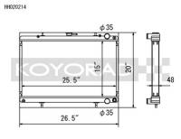 Koyorad Cooling Systems - Koyo HH Series Aluminum Radiator 88-94 Nissan Cefiro 2.0L I6 Turbo (MT) - Image 2