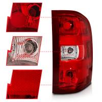 ANZO Headlights, Tail Lights and More  - ANZO 2007-2013 Chevy Silverado Taillight Red/Clear Lens (OE Replacement) - Image 2