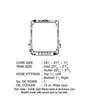 CSF Radiators - CSF 96-02 Isuzu NPR 5.7L OEM Plastic Radiator - Image 2