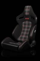 BRAUM RACING SEATS & MORE - BRAUM Racing Orue S Series Sport Seats - Red Plaid Fabric - Pair - Image 2