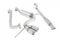 Megan Racing Type2 Cat-Back Exhaust System: Hyundai Veloster 2012+ Stainless Rolled Tips