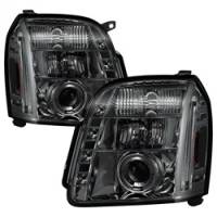 Spyder GMC Yukon 07-14/Yukon Denali 07-14 Projector Headlights LED Halo LED Smke PRO-YD-GY07-HL-SM