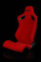 BRAUM RACING SEATS & MORE - BRAUM Racing Elite Series Sport Seats - Red Cloth (Black Stitching) - Pair - Image 2