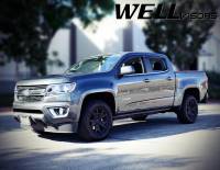 WellVisors - WellVisors Side Window Deflectors Chevrolet Colorado Crew Cab 15-21 Premium Series - Image 2