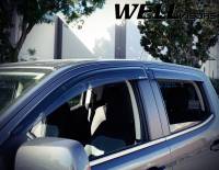 WellVisors - WellVisors Side Window Deflectors Chevrolet Colorado Crew Cab 15-21 Premium Series - Image 4