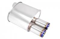 Megan Racing - Megan Racing Exhaust Muffler: F-RT Turbo Dual Burnt Tip Muffler - Image 2